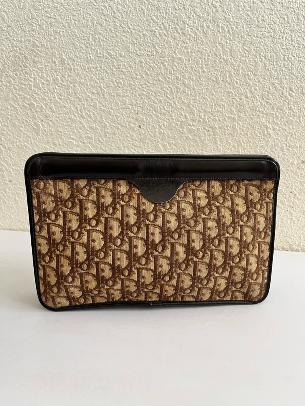 Dior Monogram Canvas Clutch in Brown - Picture 13 of 13